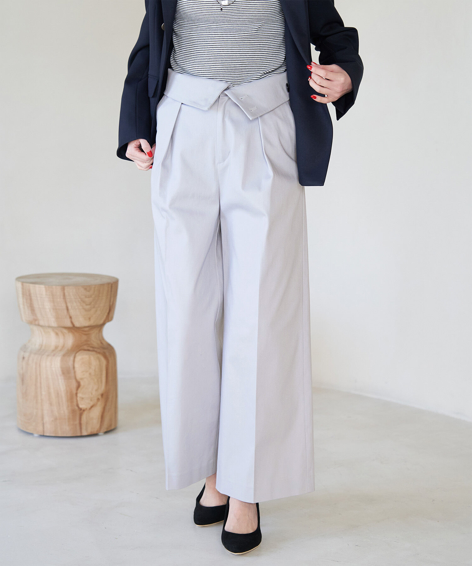 Rope&rsquo;Picnic「防汚加工/タックワイドパンツ」|その他|