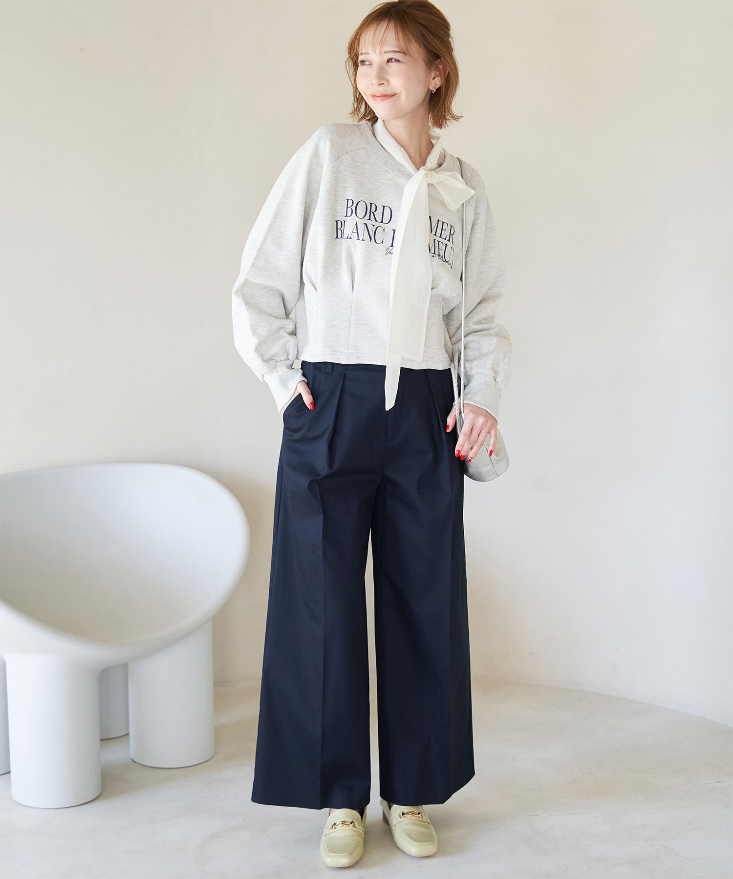 Rope&rsquo;Picnic「防汚加工/タックワイドパンツ」|その他|