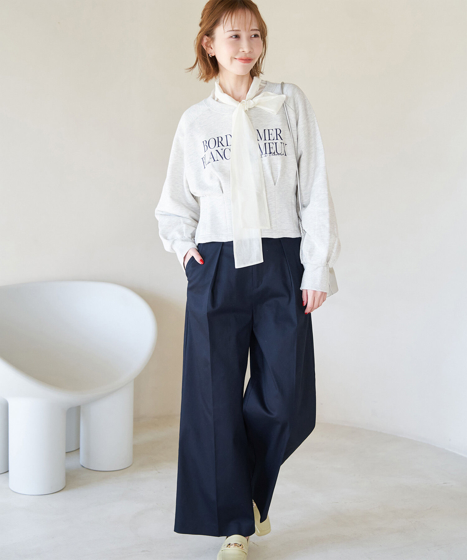 Rope&rsquo;Picnic「防汚加工/タックワイドパンツ」|その他|