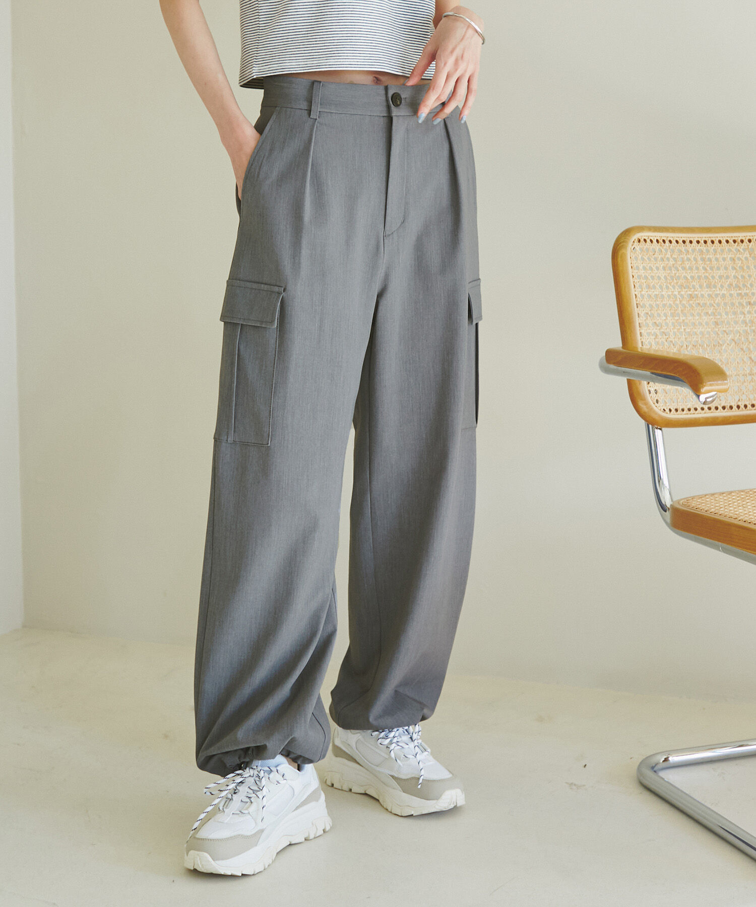 Rope&rsquo;Picnic「カーゴパンツ」|カーゴ|グレー(07)