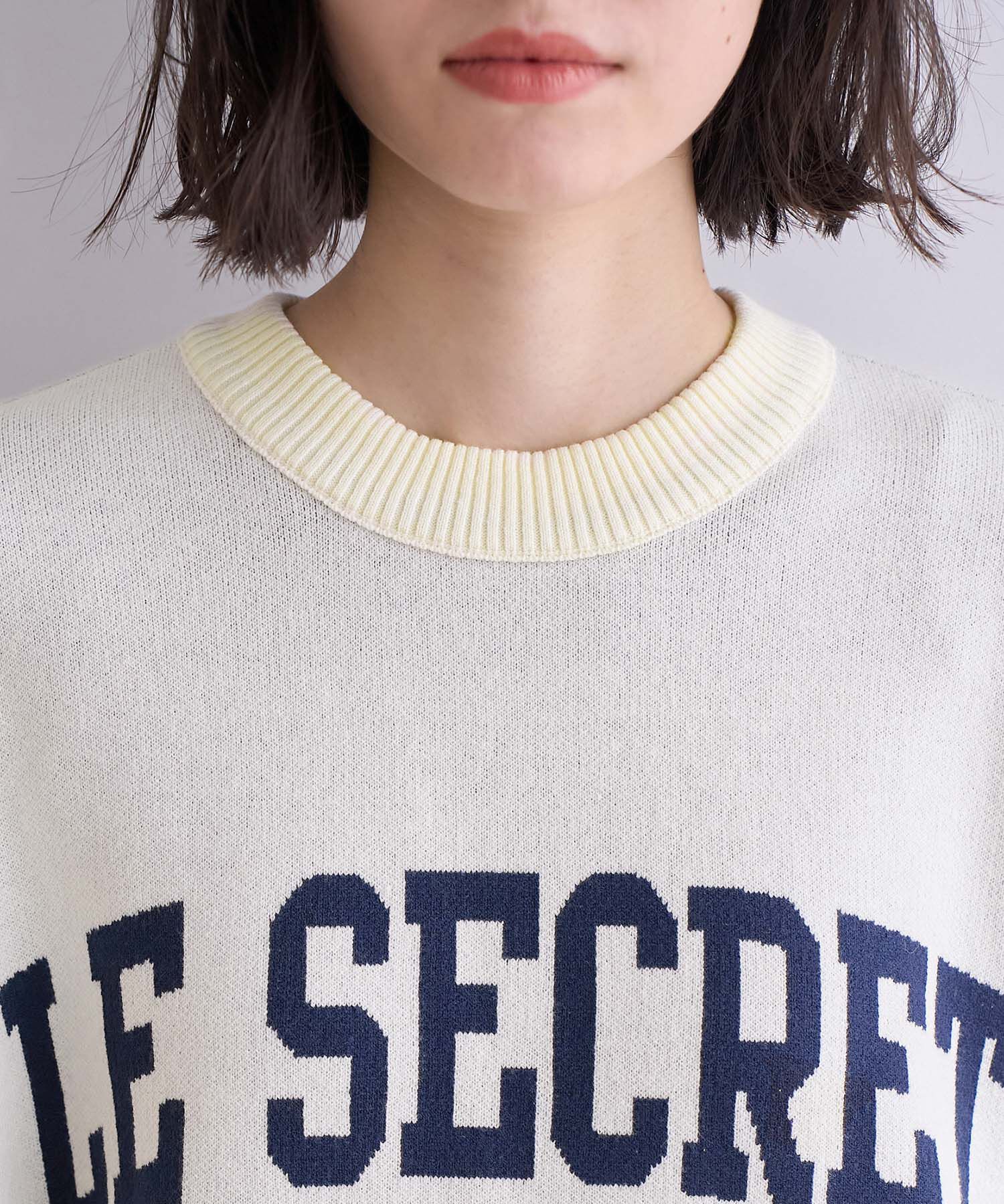 ROPE' PICNIC R「スウェットライクロゴジャガードニットプルオーバー」|ニット・セーター|