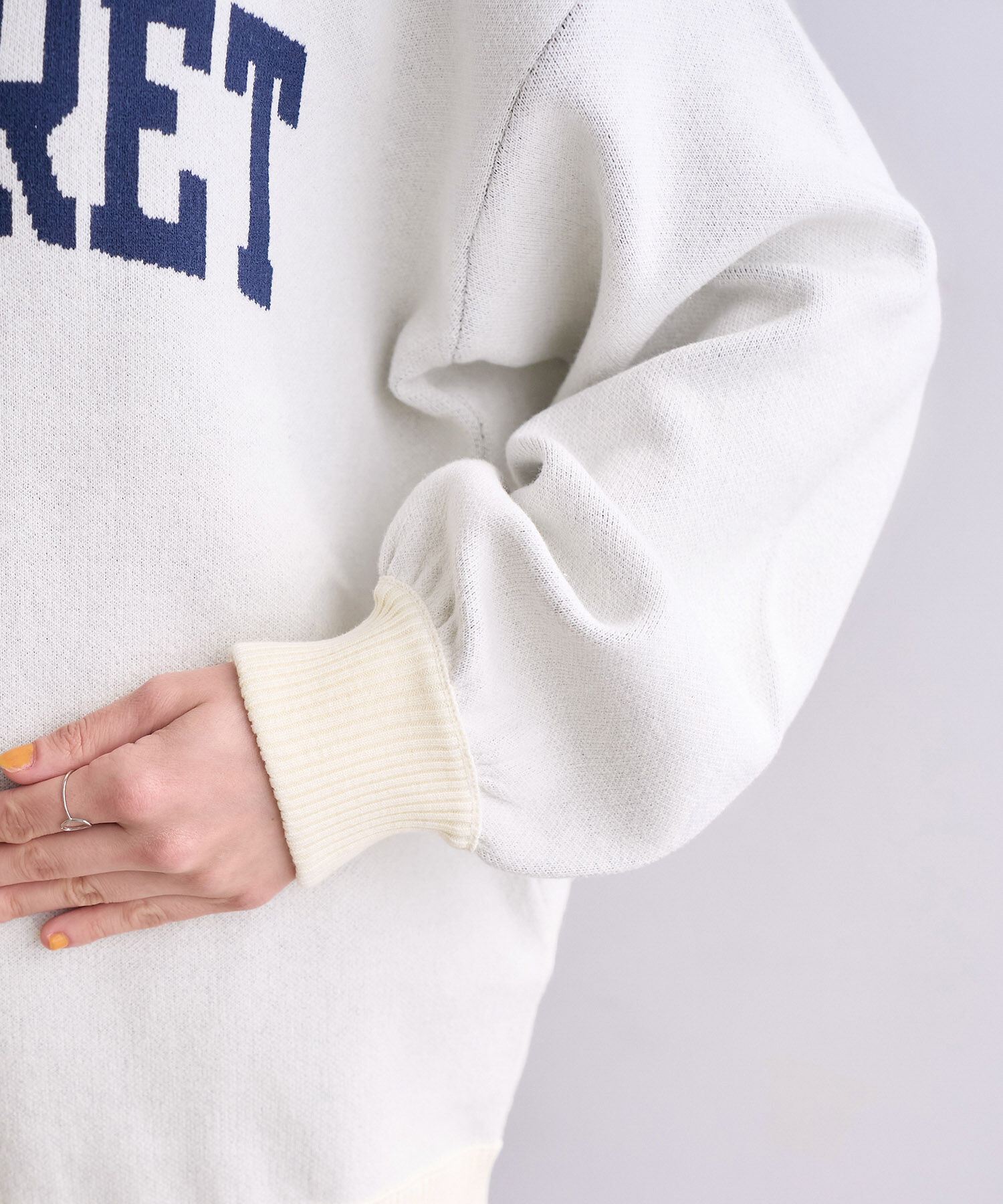 ROPE' PICNIC R「スウェットライクロゴジャガードニットプルオーバー」|ニット・セーター|