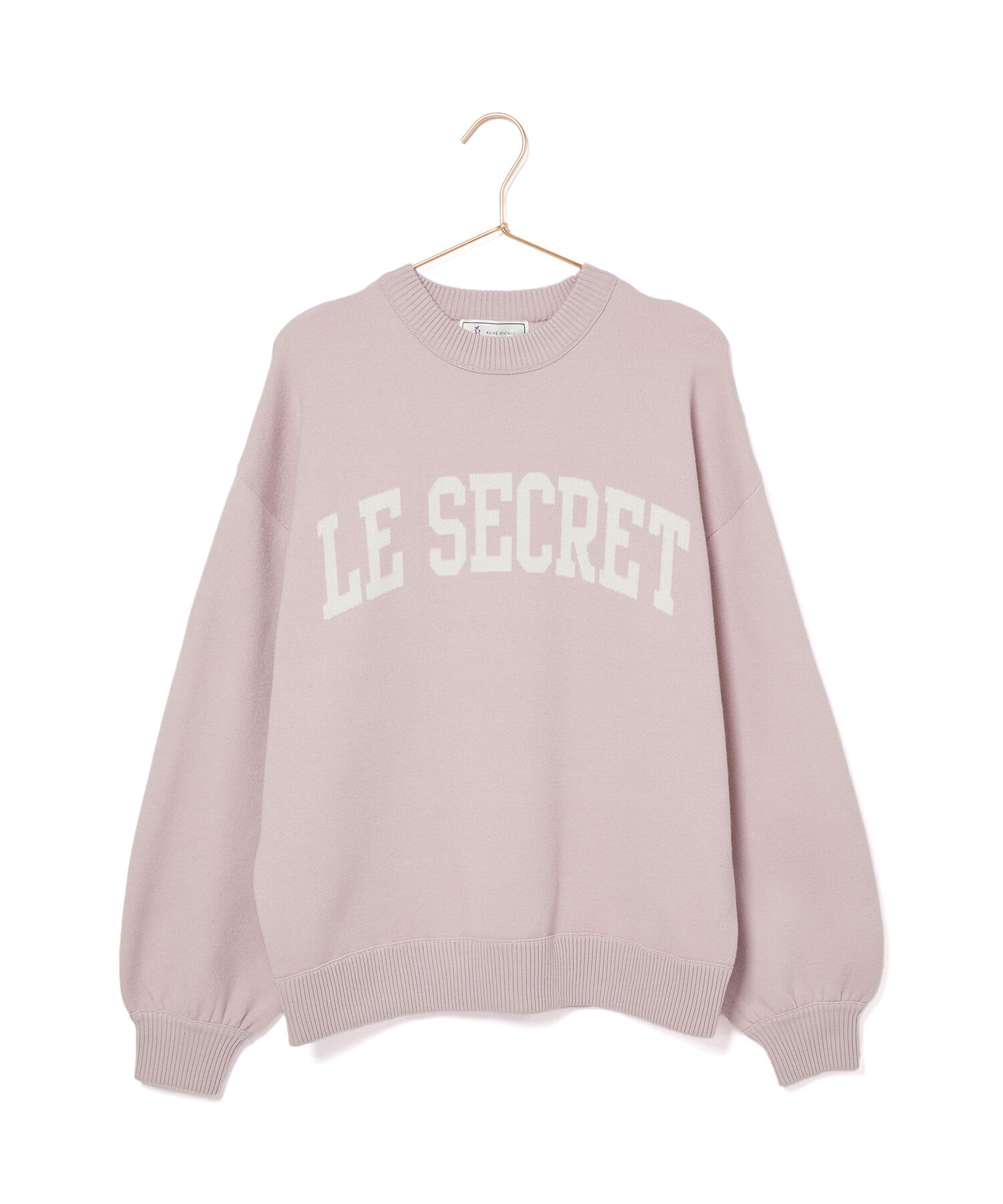 ROPE' PICNIC R「スウェットライクロゴジャガードニットプルオーバー」|ニット・セーター|