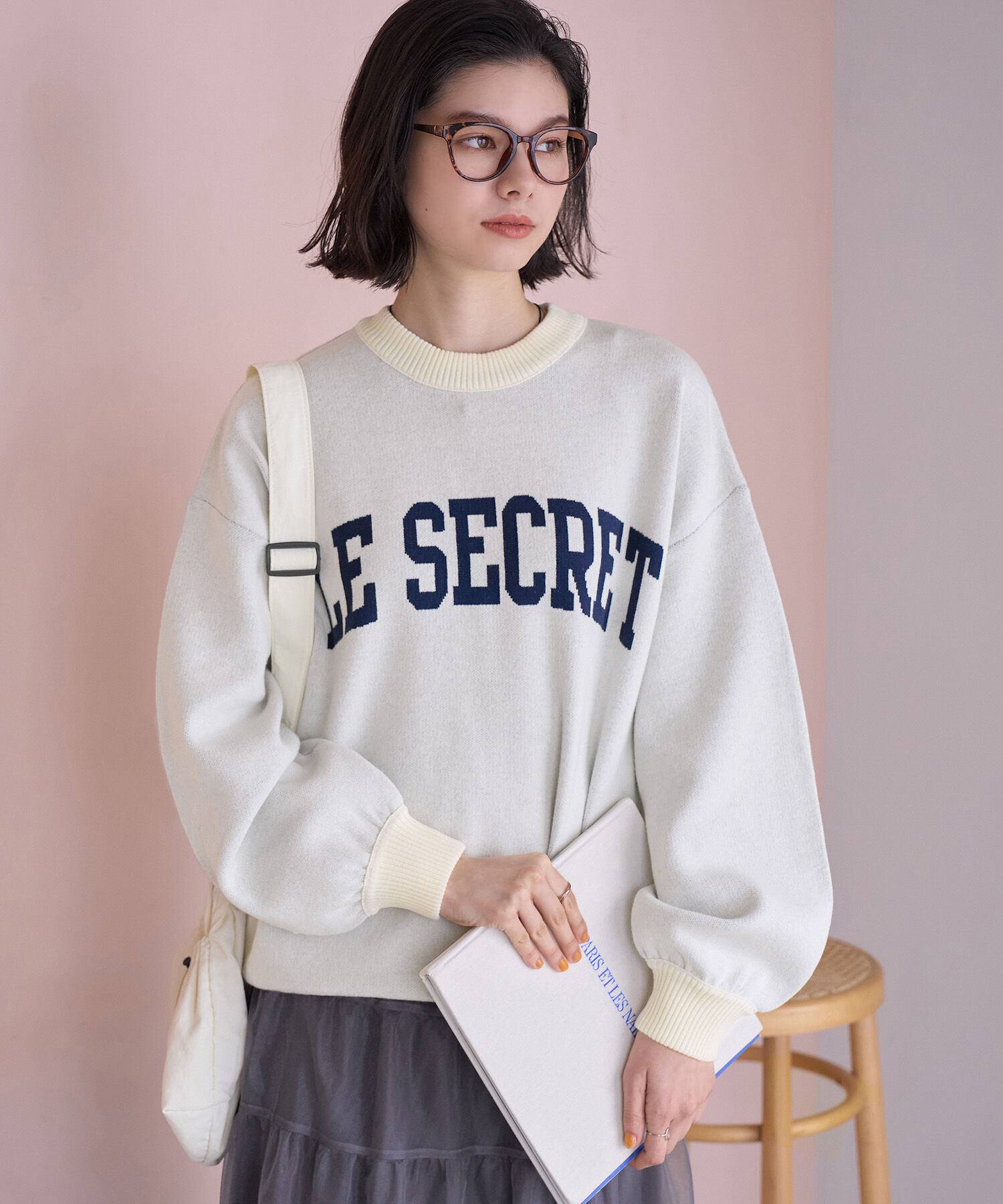 ROPE' PICNIC R「スウェットライクロゴジャガードニットプルオーバー」|ニット・セーター|