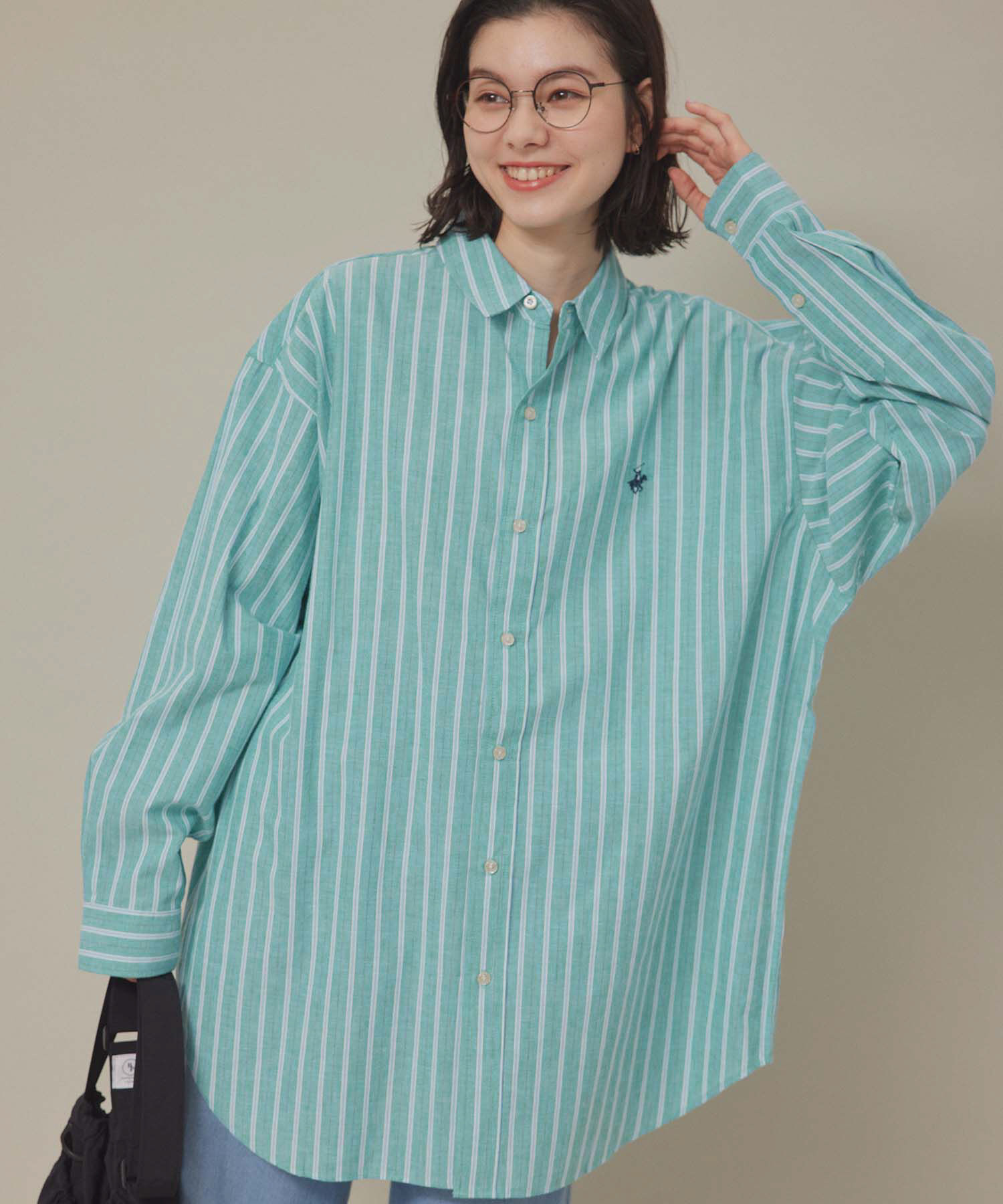 ROPE' PICNIC R「【BEVERLY HILLS POLO CLUB】オーバーシャツ」|シャツ・ブラウス|ライトグリーン(33)