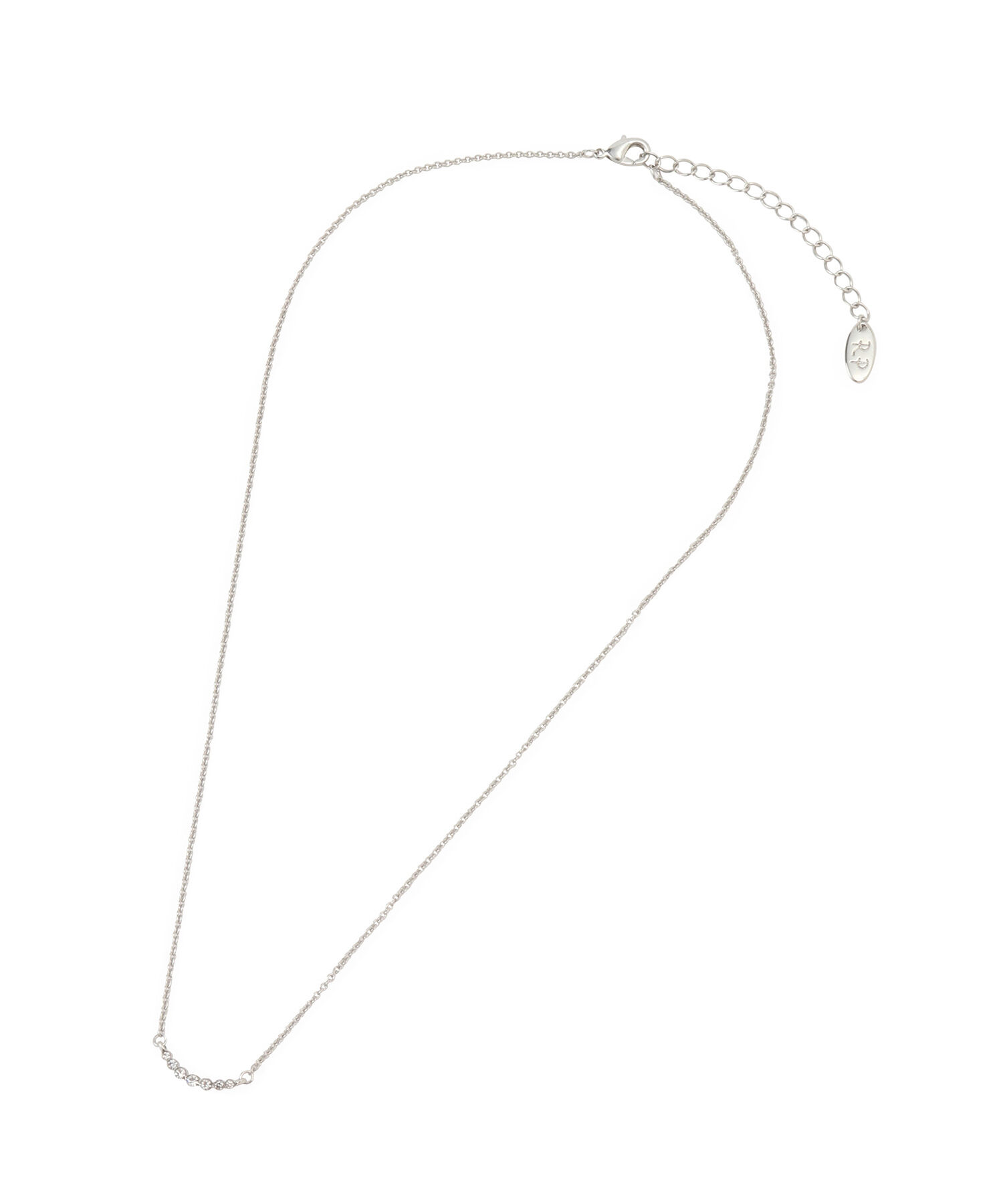 ROPE PICNIC PASSAGE「カーブガラスラインプチペンダント」|ネックレス|