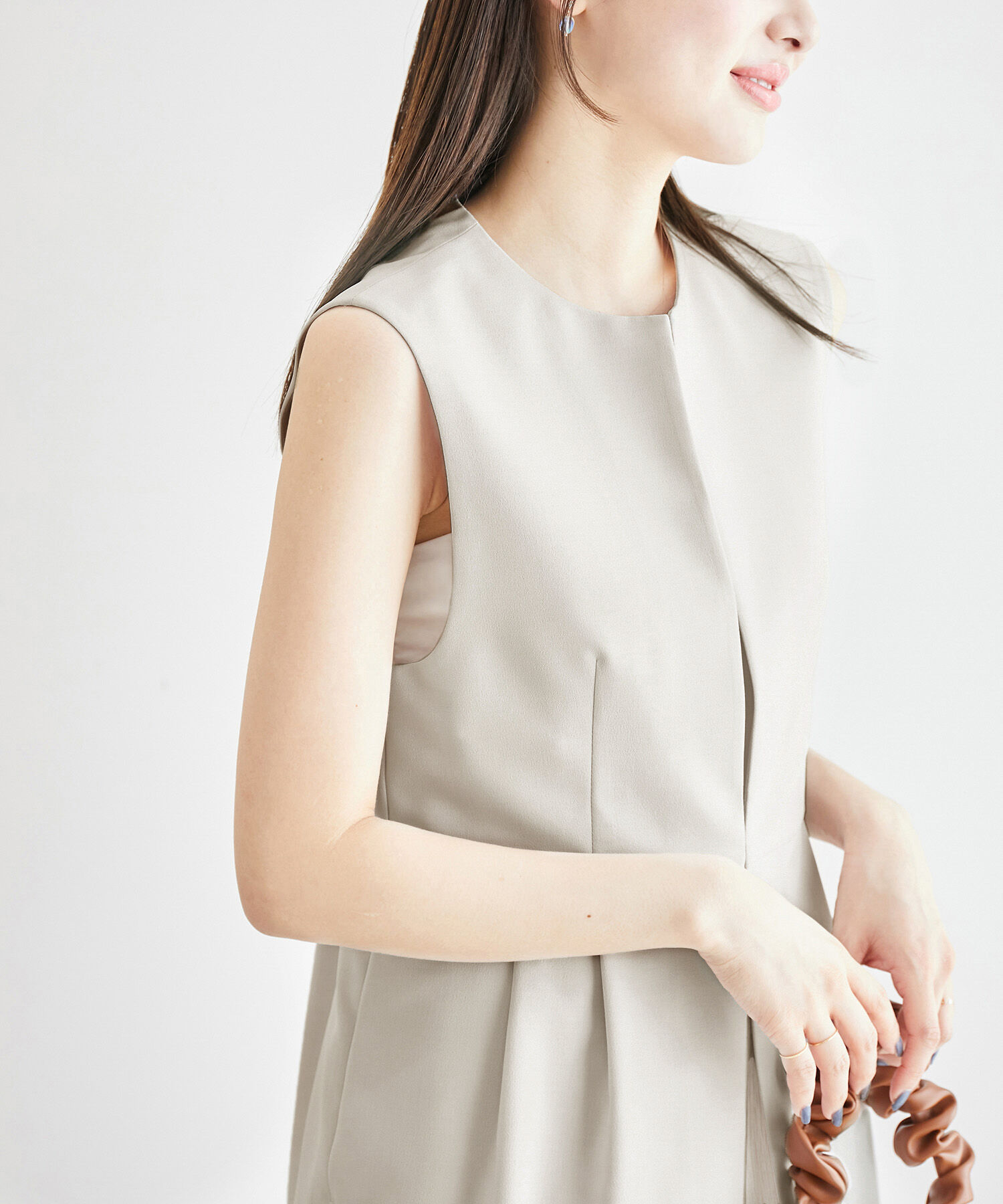 Rope&rsquo;Picnic「リネンライクジレベスト/セットアップ対応・UVケア」|ベスト・ジレ|