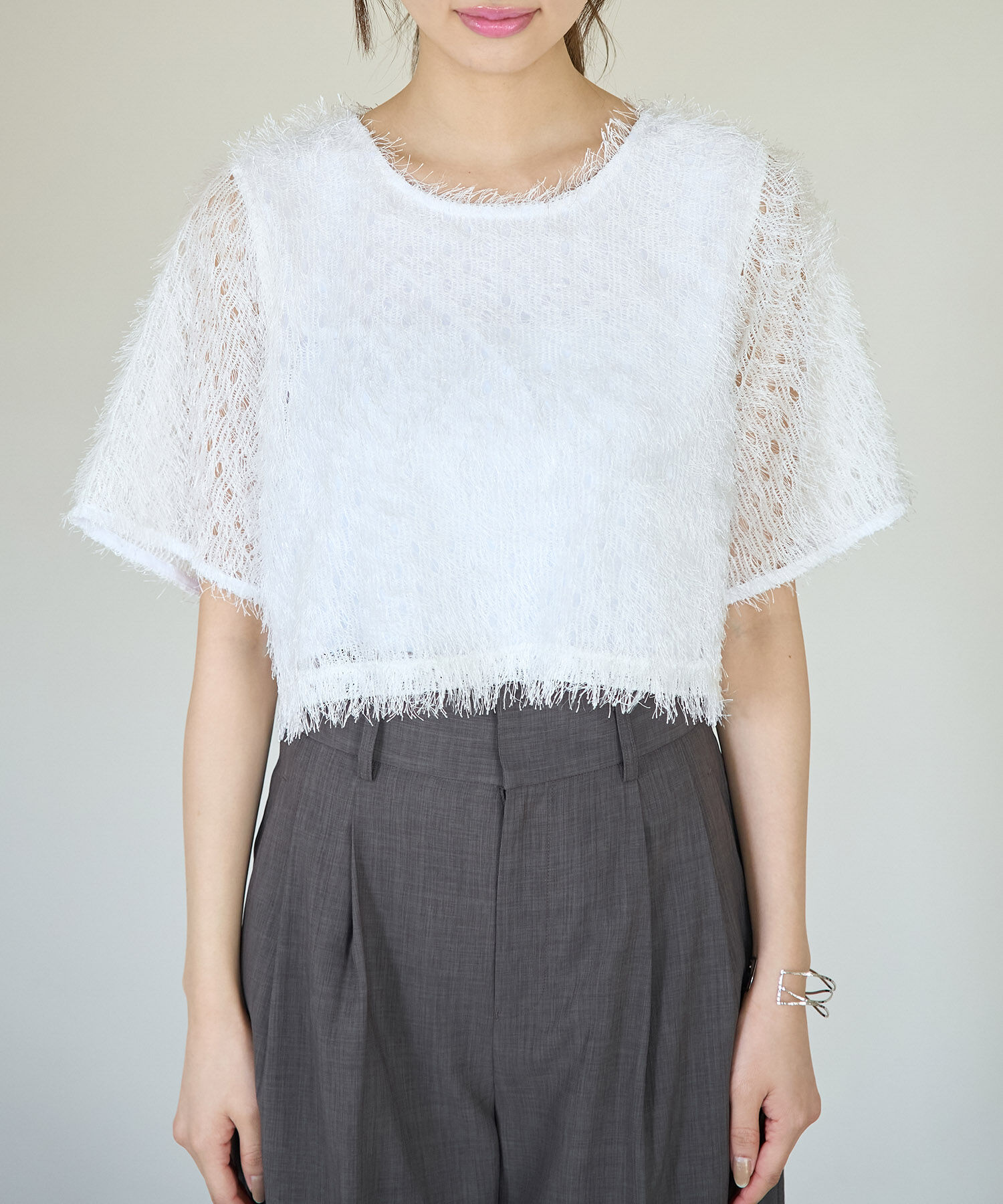 Rope&rsquo;Picnic「フリンジカットトップス」|Tシャツ・カットソー|