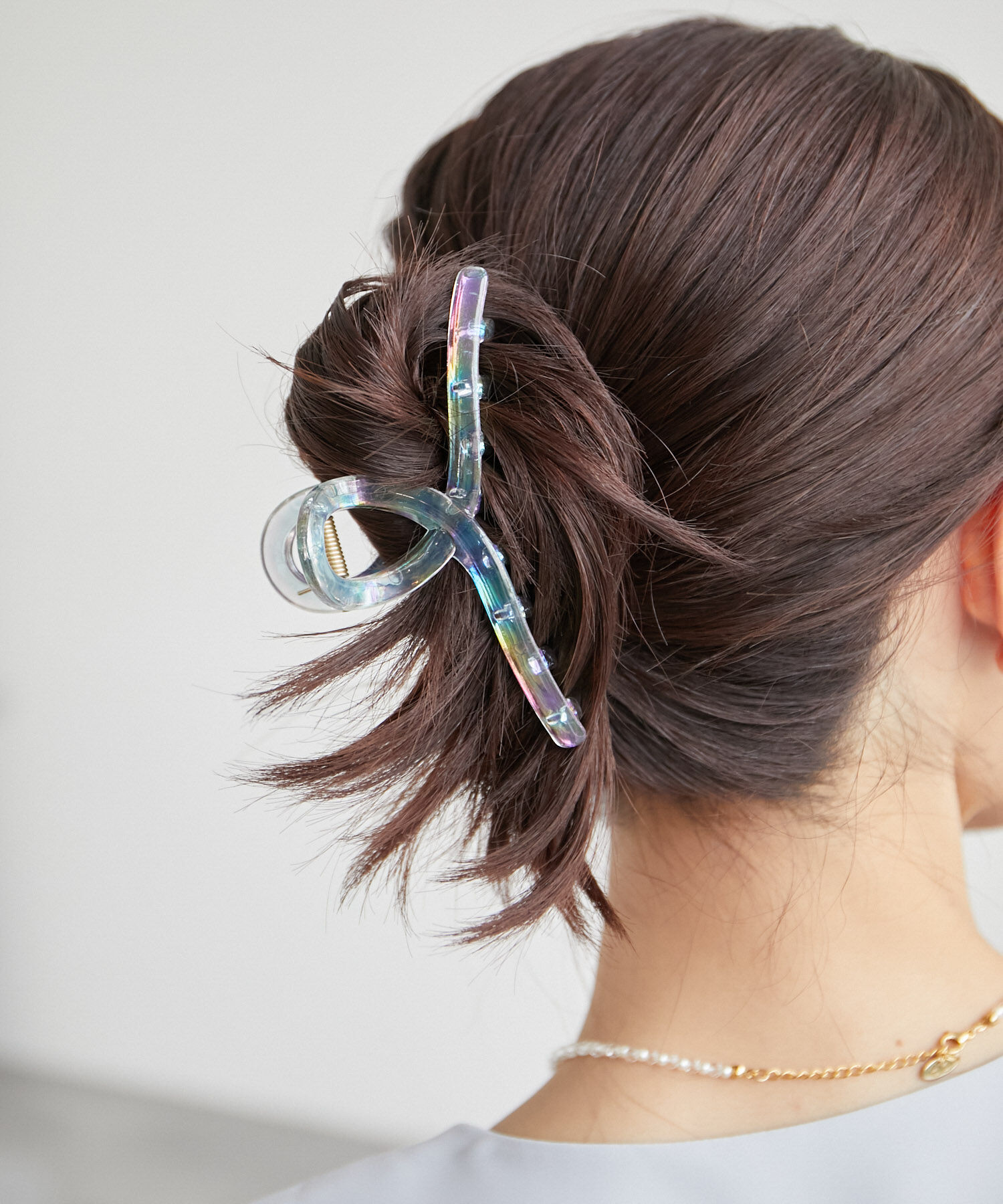 ROPE PICNIC PASSAGE「クリアオーロラカラーヘアバンスクリップ」|その他|ブルー系(45)