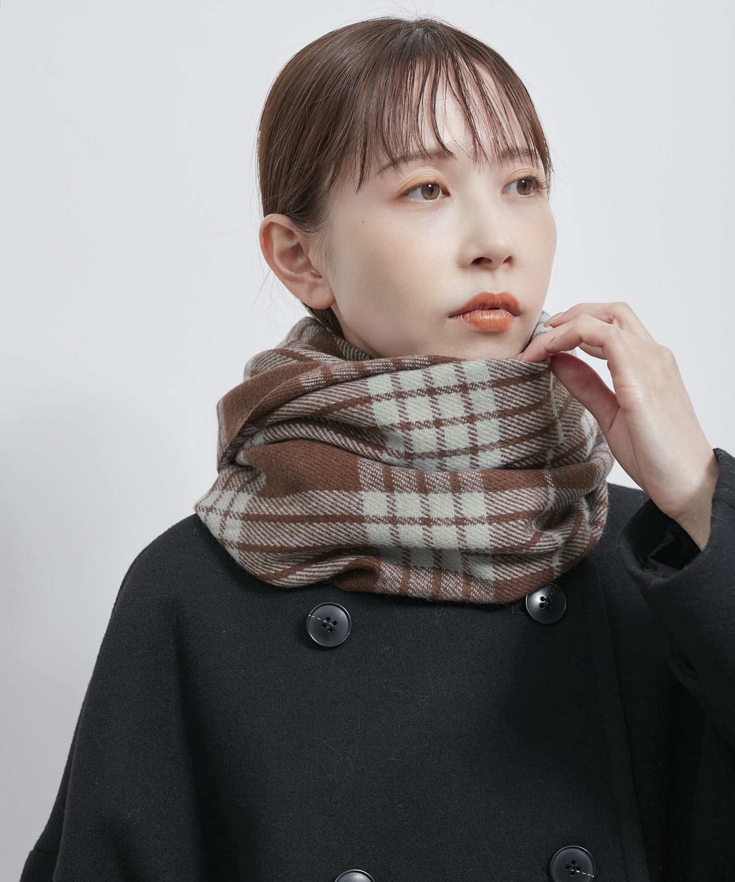 ROPE PICNIC PASSAGE「【Peter MacArthur/ピーターマッカーサー】ウール混チェックストール」|ストール|