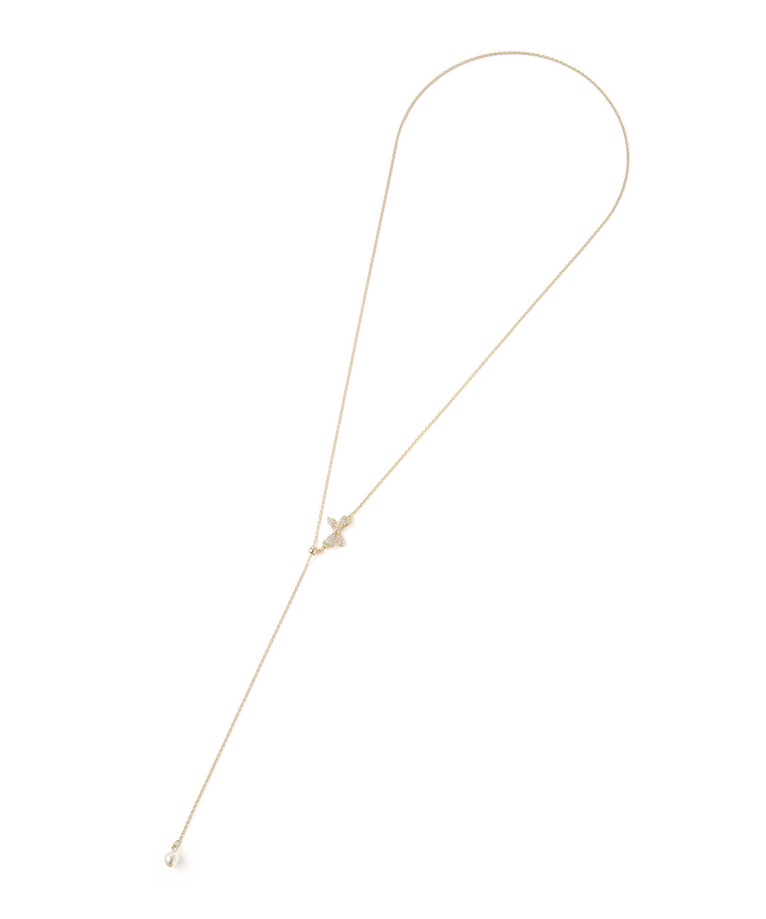 ROPE PICNIC PASSAGE「プチリボンラリエットネックレス」|ネックレス|