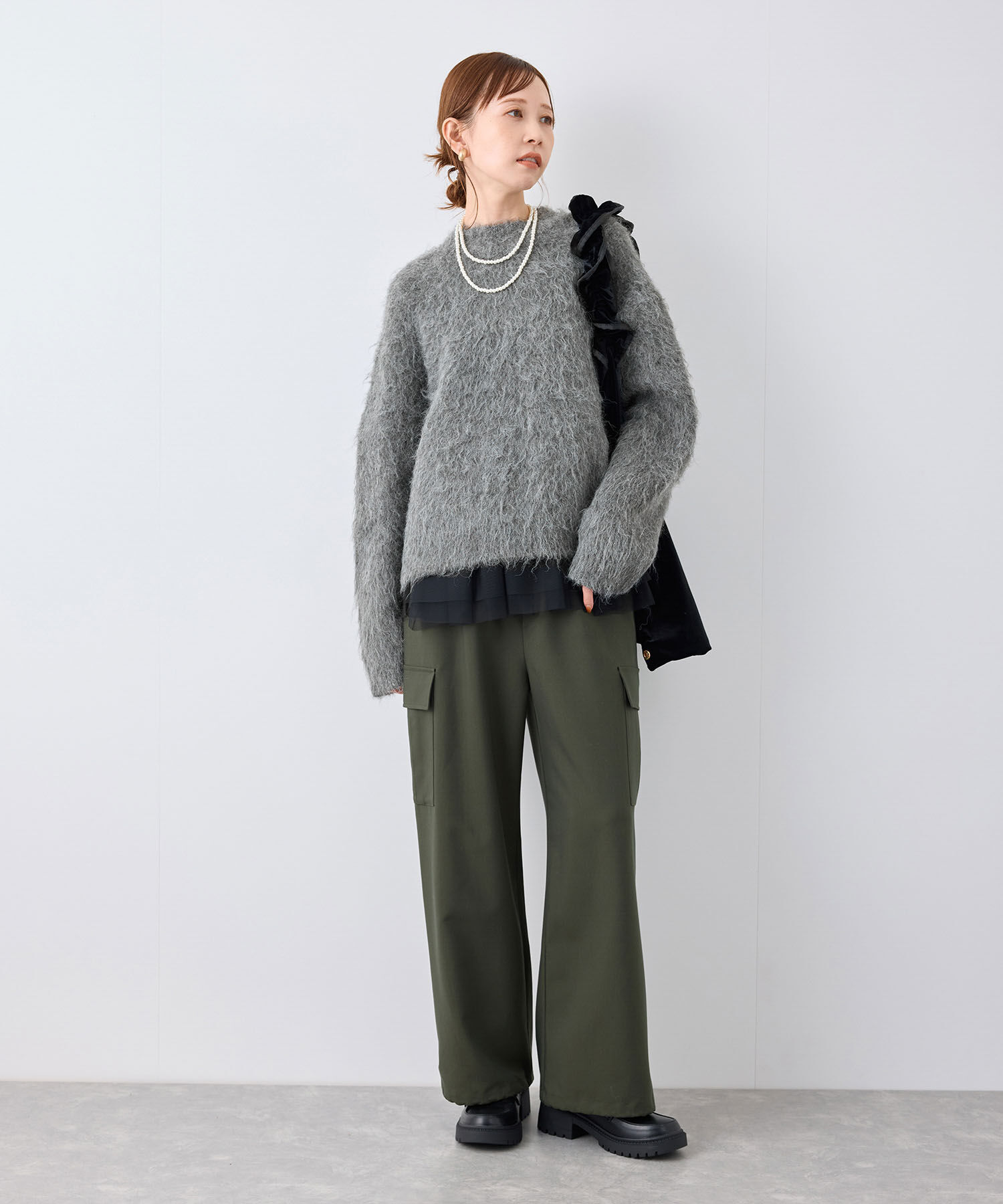 Rope&rsquo;Picnic「長起毛ニットプルオーバー」|ニット・セーター|