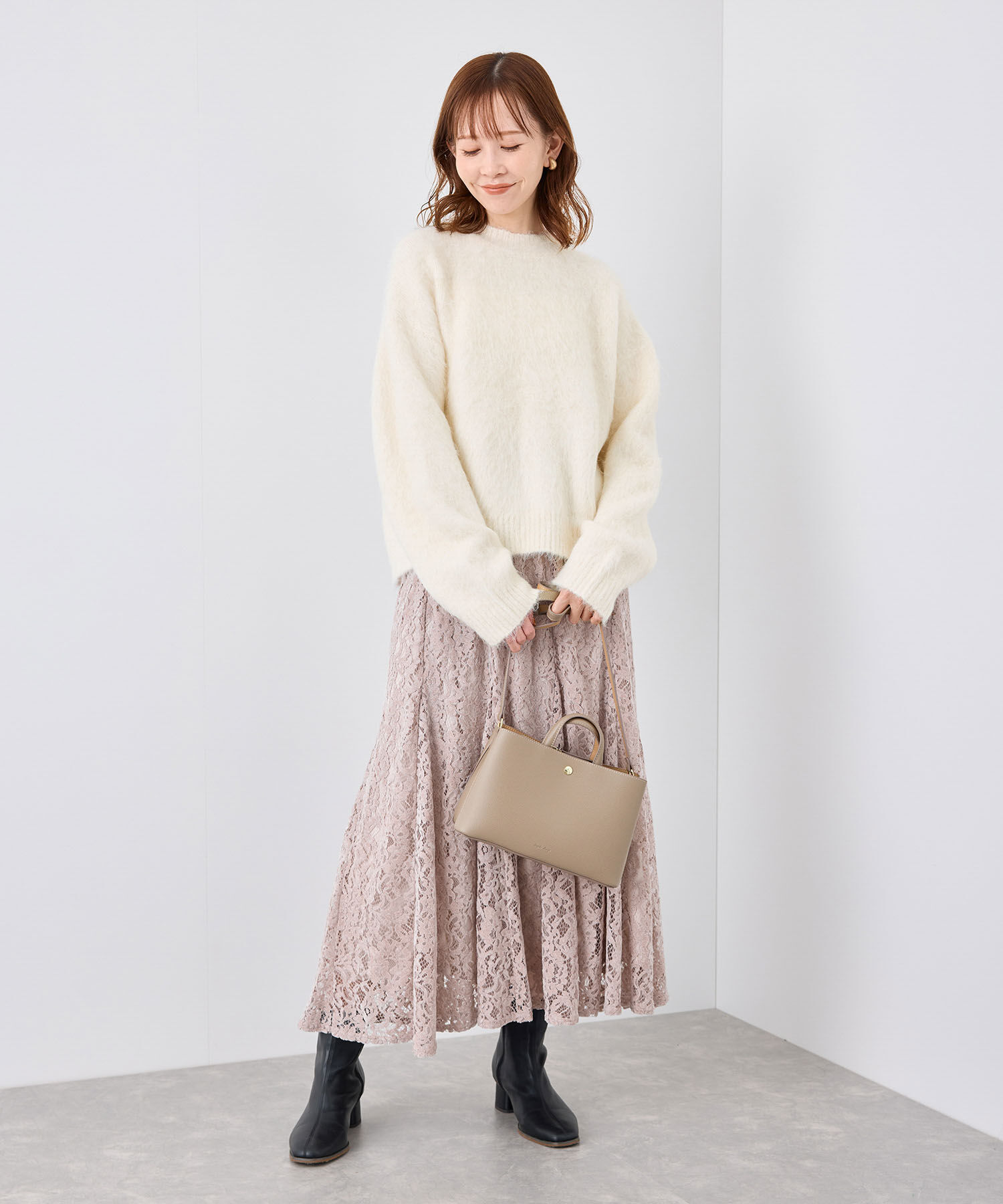 Rope&rsquo;Picnic「長起毛ニットプルオーバー」|ニット・セーター|