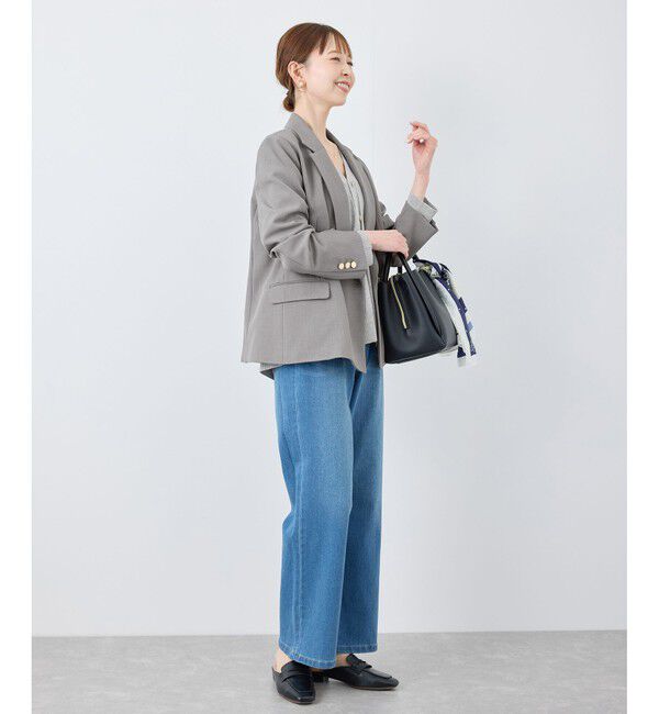 Rope&rsquo;Picnic「【花粉ガード】クリアツイル金ボタンジャケット/セレモニー・通勤対応・セットアップ対応」|テーラードジャケット|