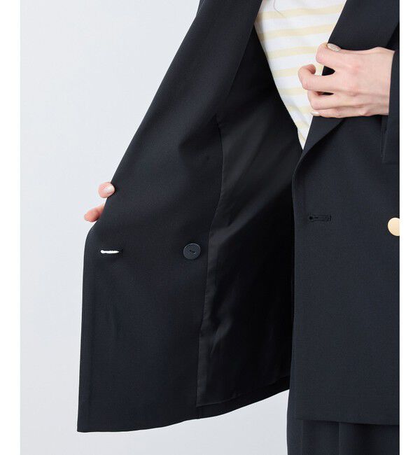 Rope&rsquo;Picnic「【花粉ガード】クリアツイル金ボタンジャケット/セレモニー・通勤対応・セットアップ対応」|テーラードジャケット|