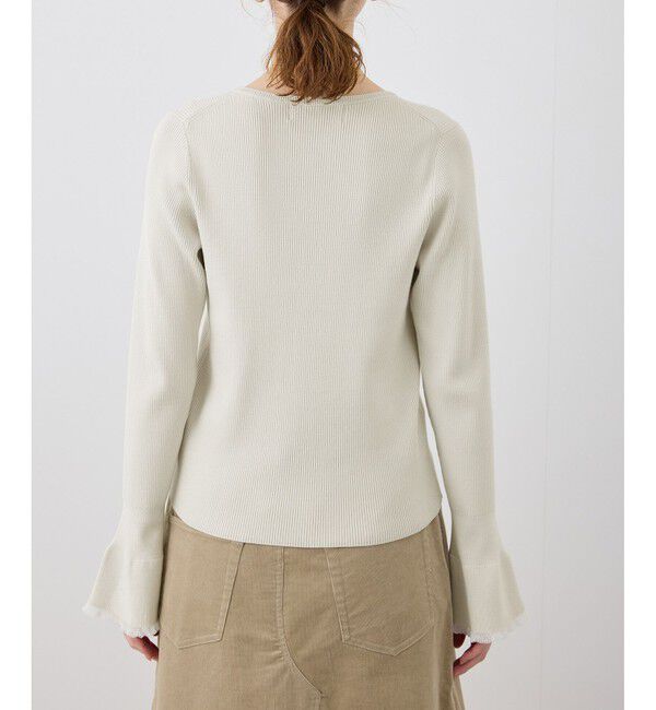 Rope&rsquo;Picnic「袖口フレアシアーニットプルオーバー/洗濯機OK」|ニット・セーター|