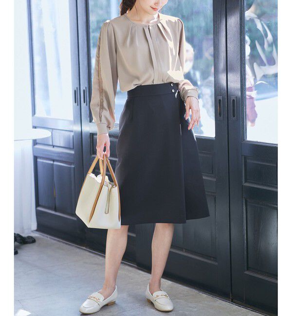 Rope&rsquo;Picnic「【2サイズ展開】レースポイントブラウス/通勤対応」|シャツ・ブラウス|