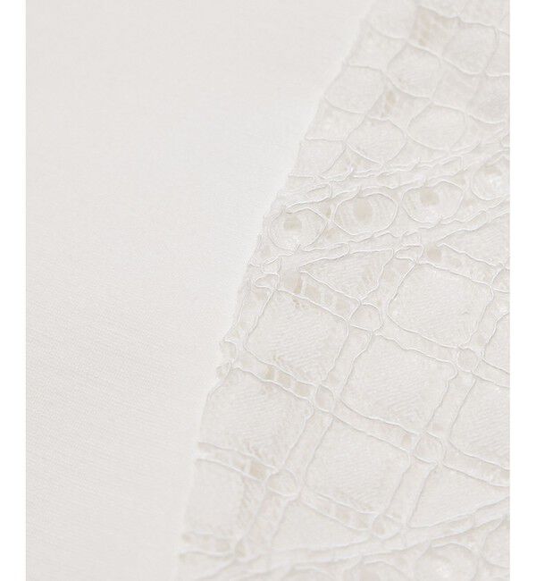 Rope&rsquo;Picnic「【UVカット・接触冷感】Cutee レースドッキングフレアスリーブトップス/リンクコーデ」|Tシャツ・カットソー|