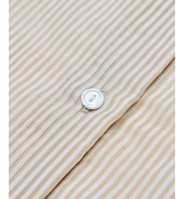 Rope&rsquo;Picnic「着丈が選べるバンドカラーストライプシアーシャツ」|シャツ・ブラウス|