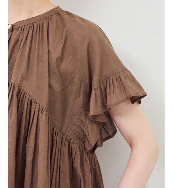 Rope&rsquo;Picnic「コットンボイルギャザーブラウス/リンクコーデ」|シャツ・ブラウス|