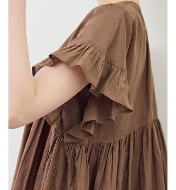 Rope&rsquo;Picnic「コットンボイルギャザーブラウス/リンクコーデ」|シャツ・ブラウス|