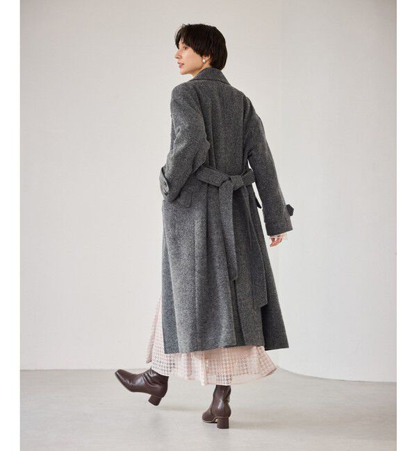 Rope&rsquo;Picnic「JAPAN FABRIC スタンドカラーロングコート/一部WEB限定カラー」|チェスターコート|