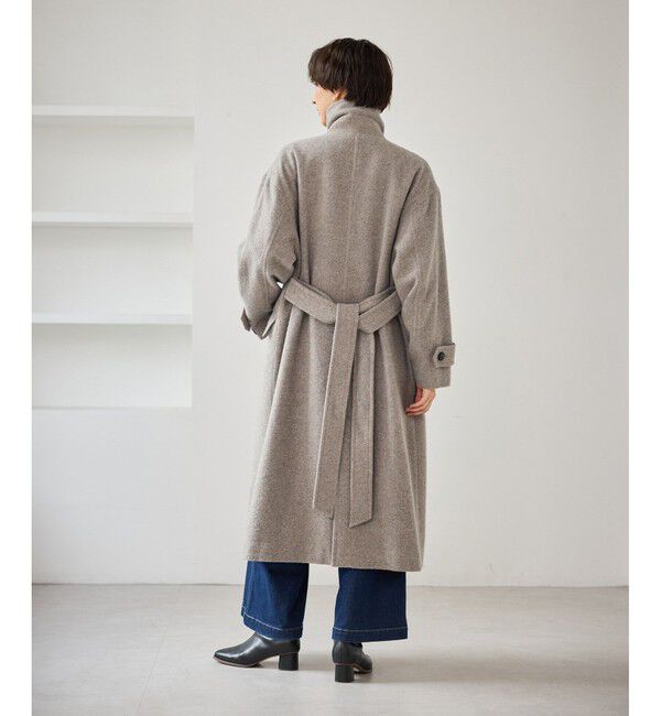 Rope&rsquo;Picnic「JAPAN FABRIC スタンドカラーロングコート/一部WEB限定カラー」|チェスターコート|