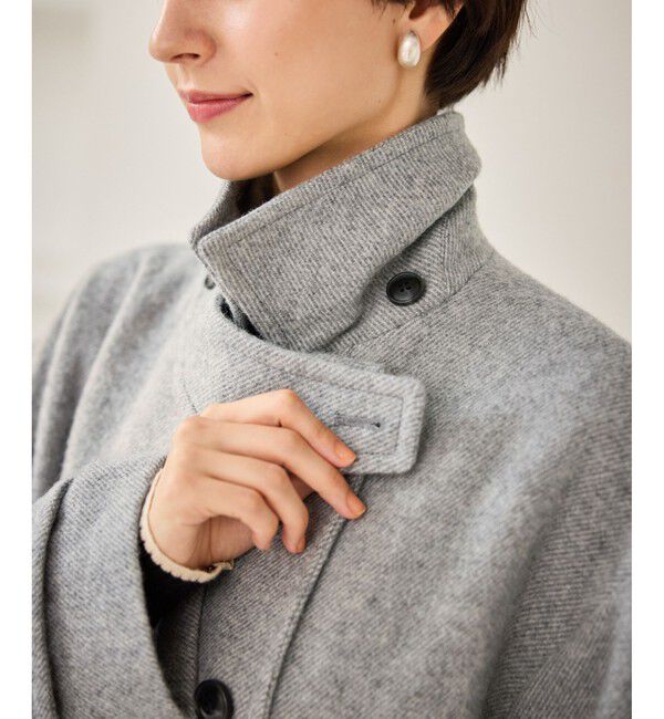 Rope&rsquo;Picnic「JAPAN FABRIC スタンドカラーロングコート/一部WEB限定カラー」|チェスターコート|