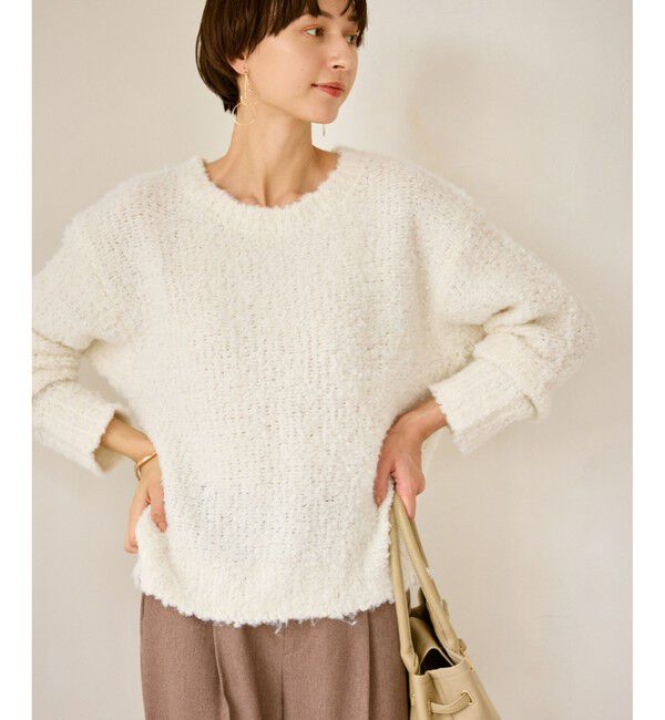 Rope&rsquo;Picnic「ブークレカラーニット」|ニット・セーター|