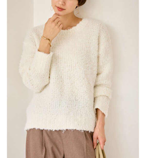 Rope&rsquo;Picnic「ブークレカラーニット」|ニット・セーター|