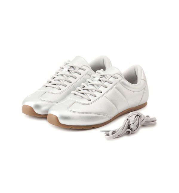 ROPE PICNIC PASSAGE「シルバー＆スエードライクフラットスニーカー」|スニーカー|