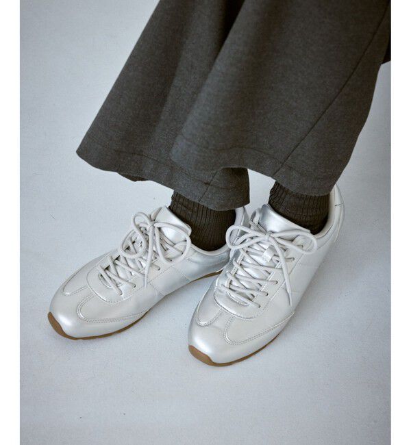 ROPE PICNIC PASSAGE「シルバー＆スエードライクフラットスニーカー」|スニーカー|