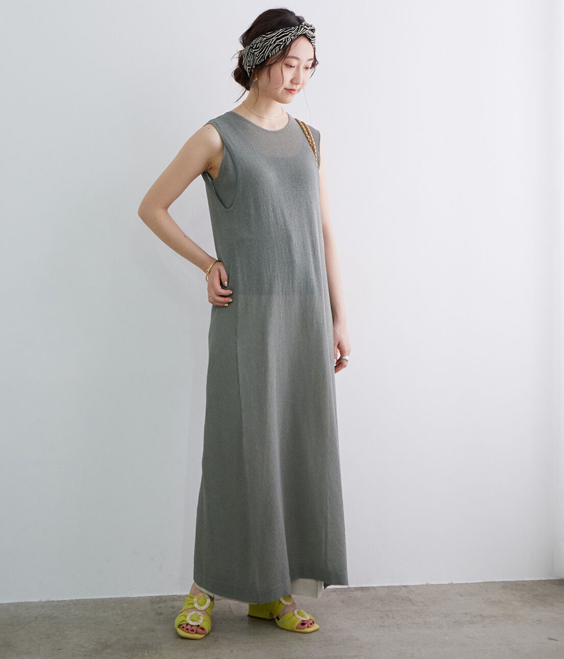 ADAM ET ROPE'「アイススカーフ」|ストール|