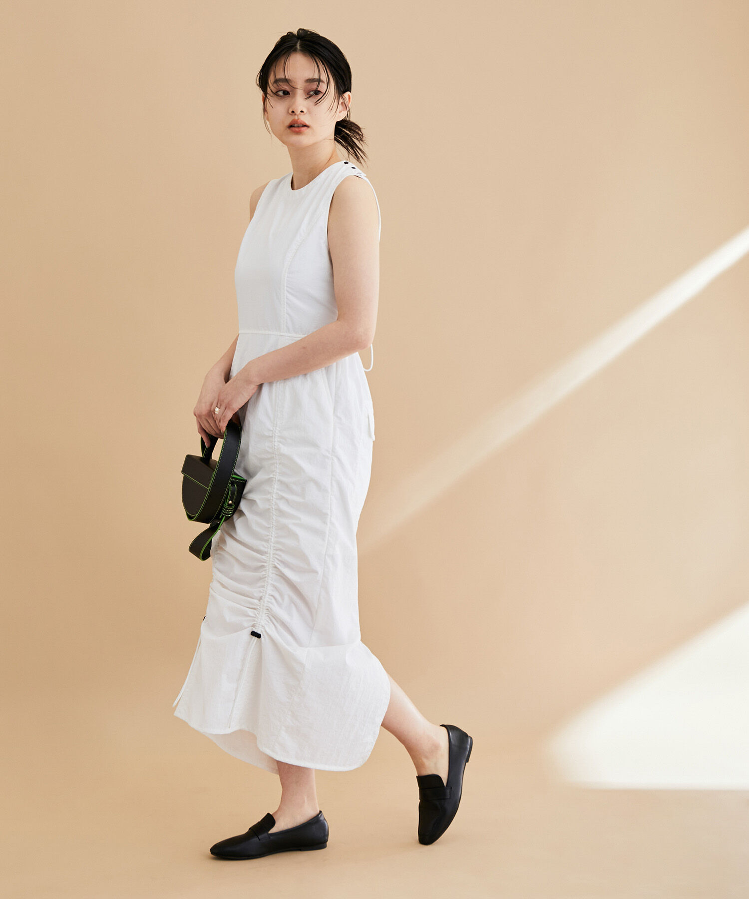 ADAM ET ROPE'「【晴雨兼用】ポーチ付きレインローファー」|レインシューズ|