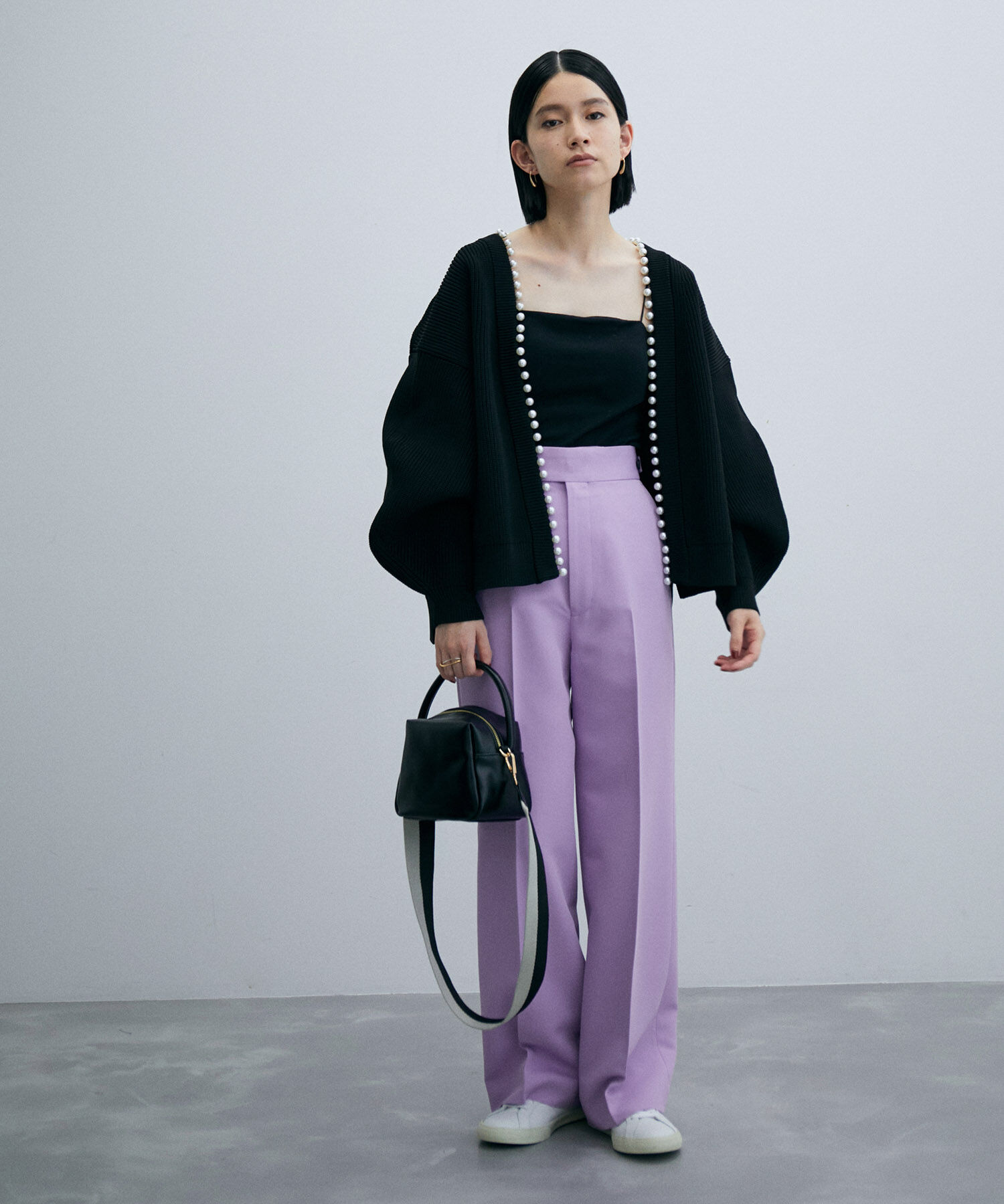 ADAM ET ROPE'「〈追加〉【サステナブル】ワイドスラックス」|スラックス|