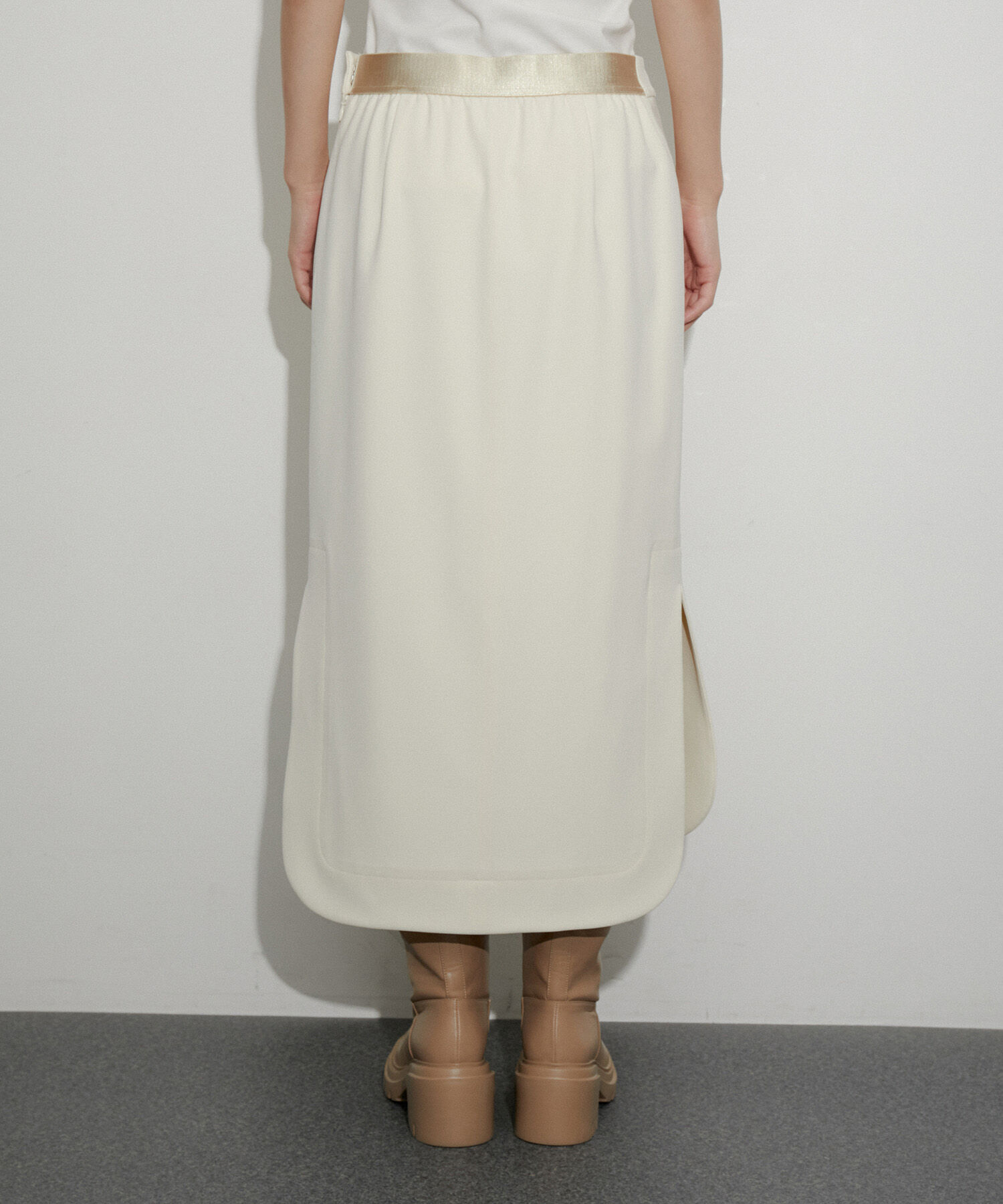 ADAM ET ROPE'「ラウンドヘムスリットスカート」|スカート|