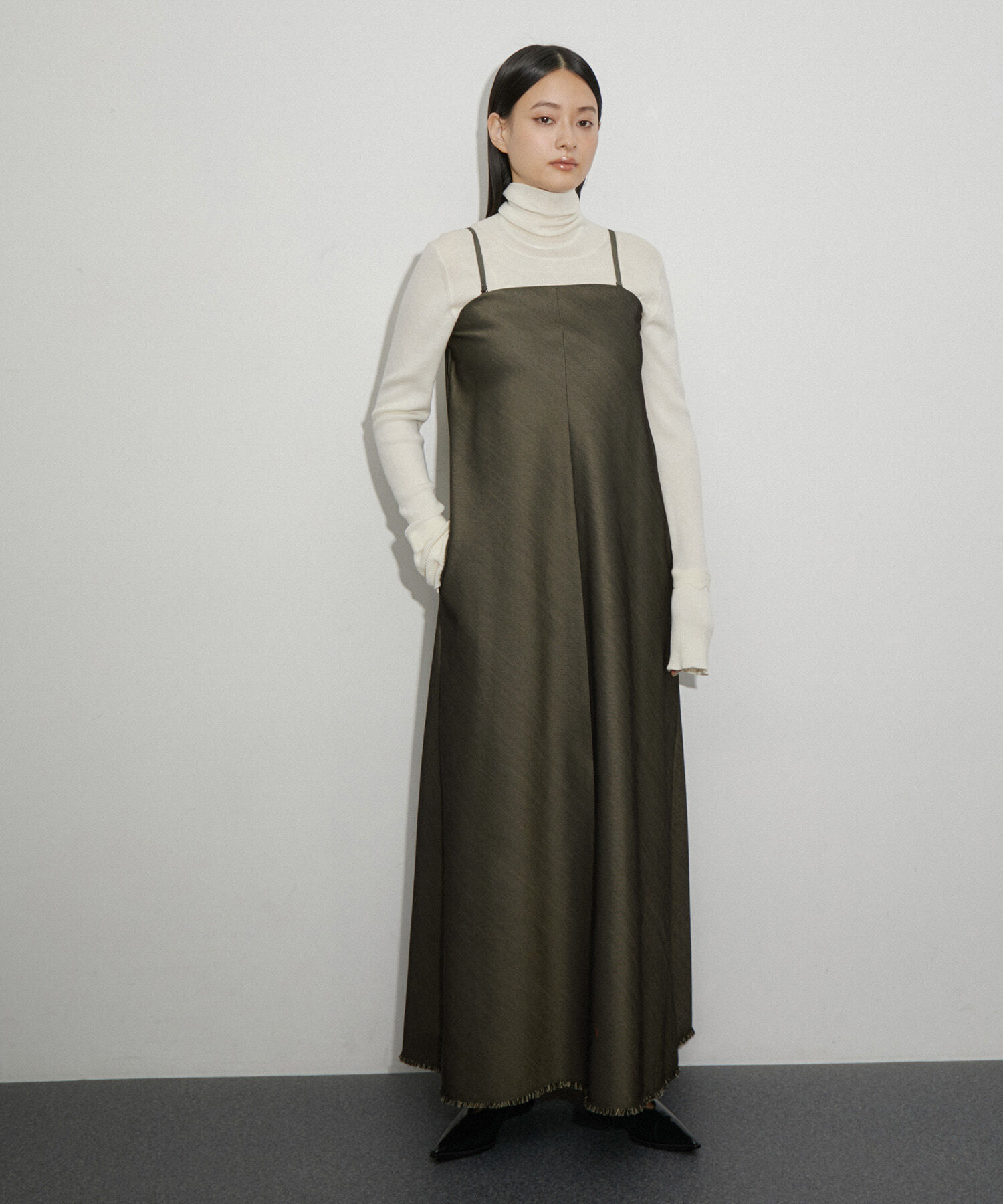 ADAM ET ROPE'「シャンブレーツイルベアワンピース」|ワンピース|