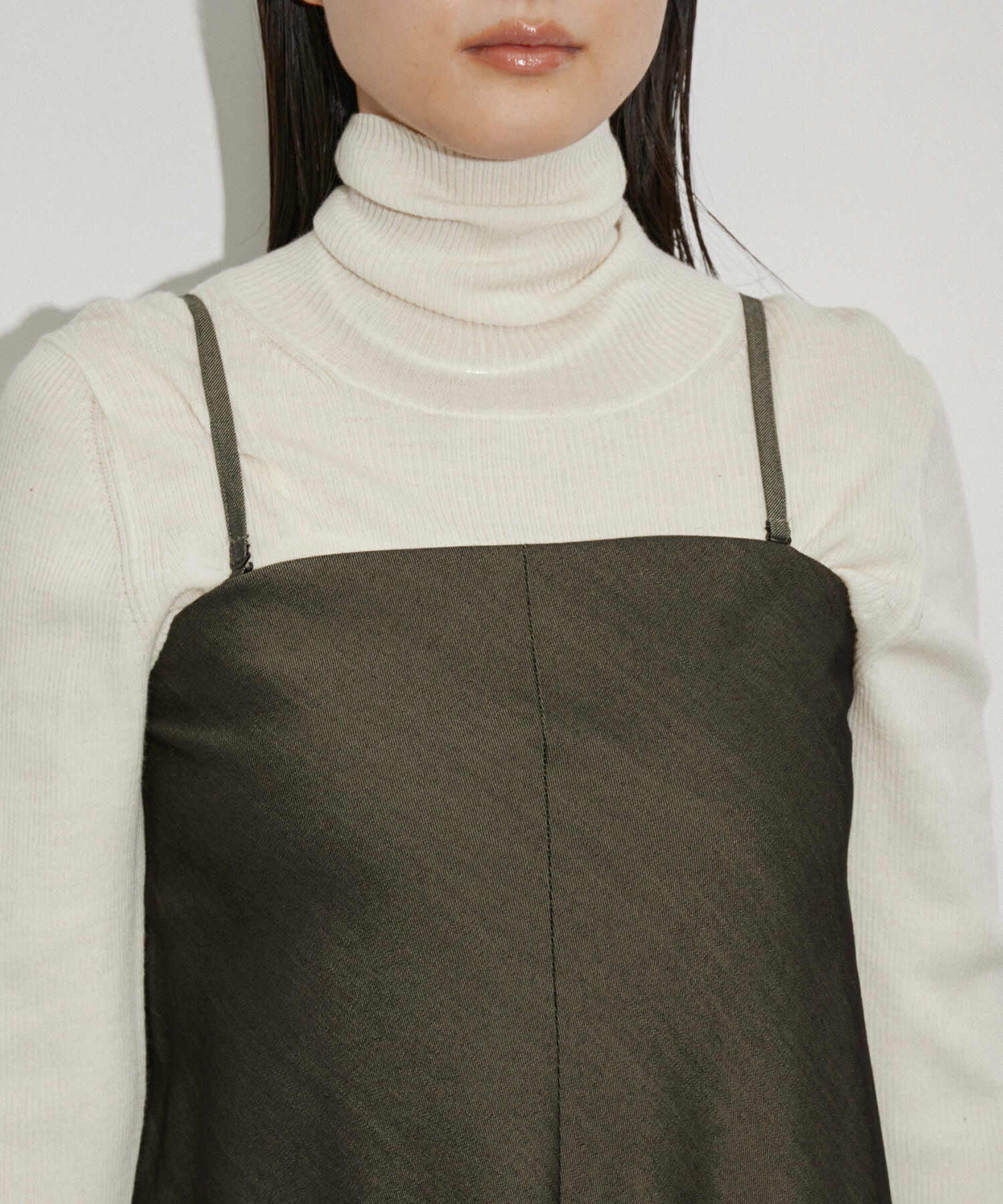 ADAM ET ROPE'「シャンブレーツイルベアワンピース」|ワンピース|