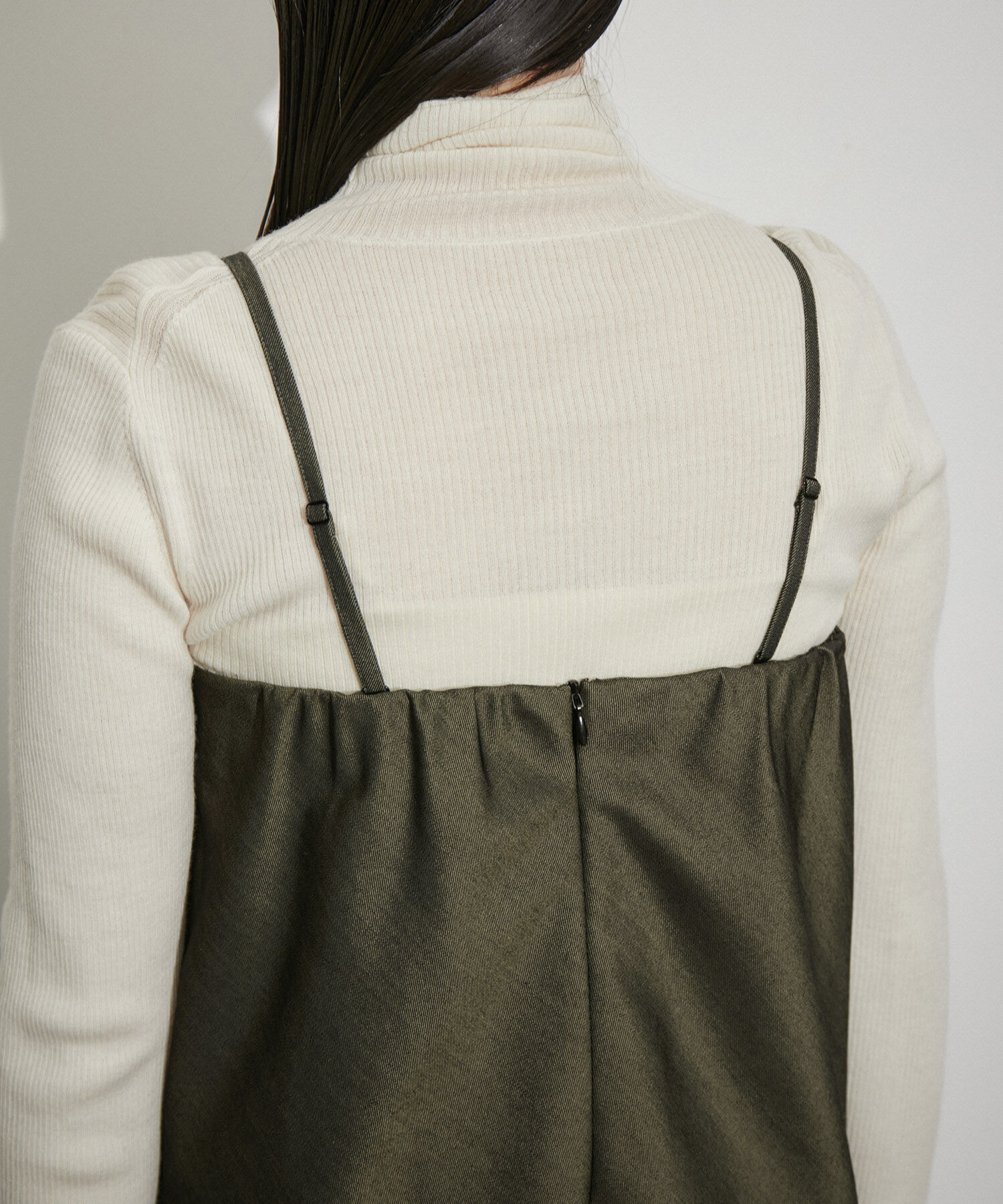 ADAM ET ROPE'「シャンブレーツイルベアワンピース」|ワンピース|