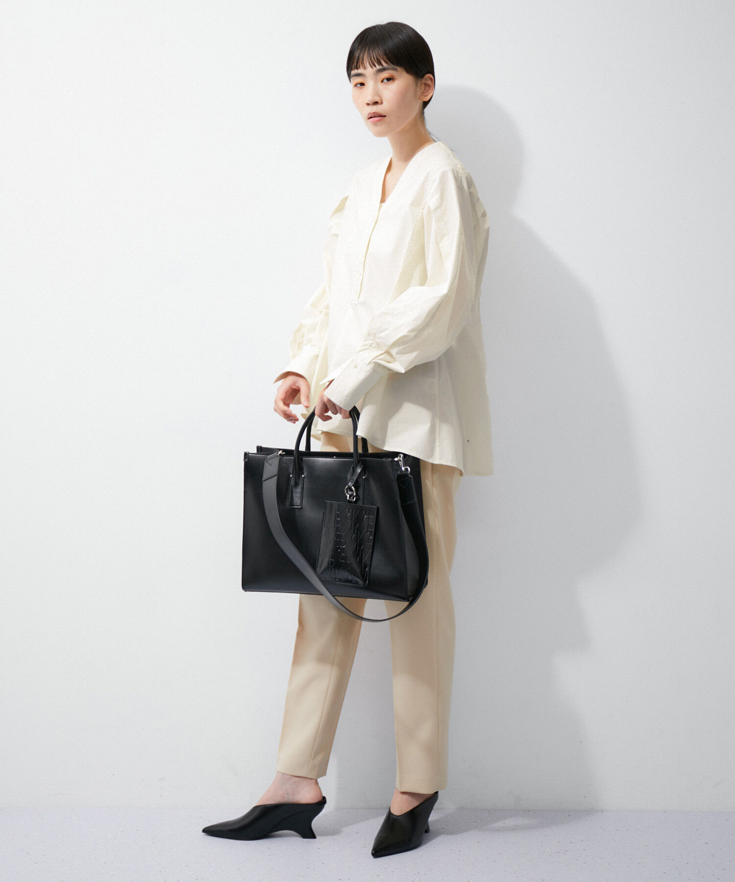 ADAM ET ROPE'「ペプラムチュニックブラウス」|シャツ・ブラウス|