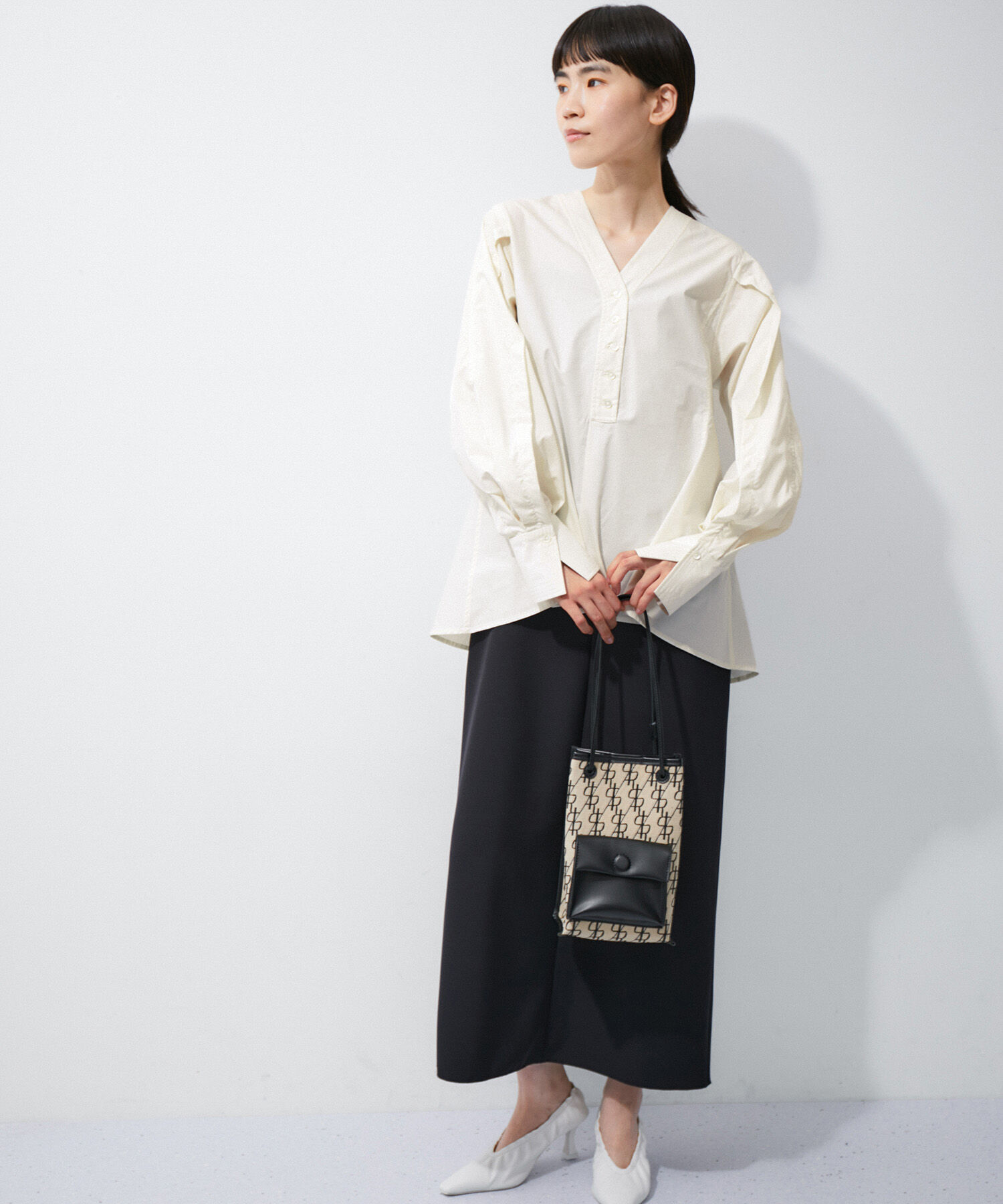 ADAM ET ROPE'「ペプラムチュニックブラウス」|シャツ・ブラウス|