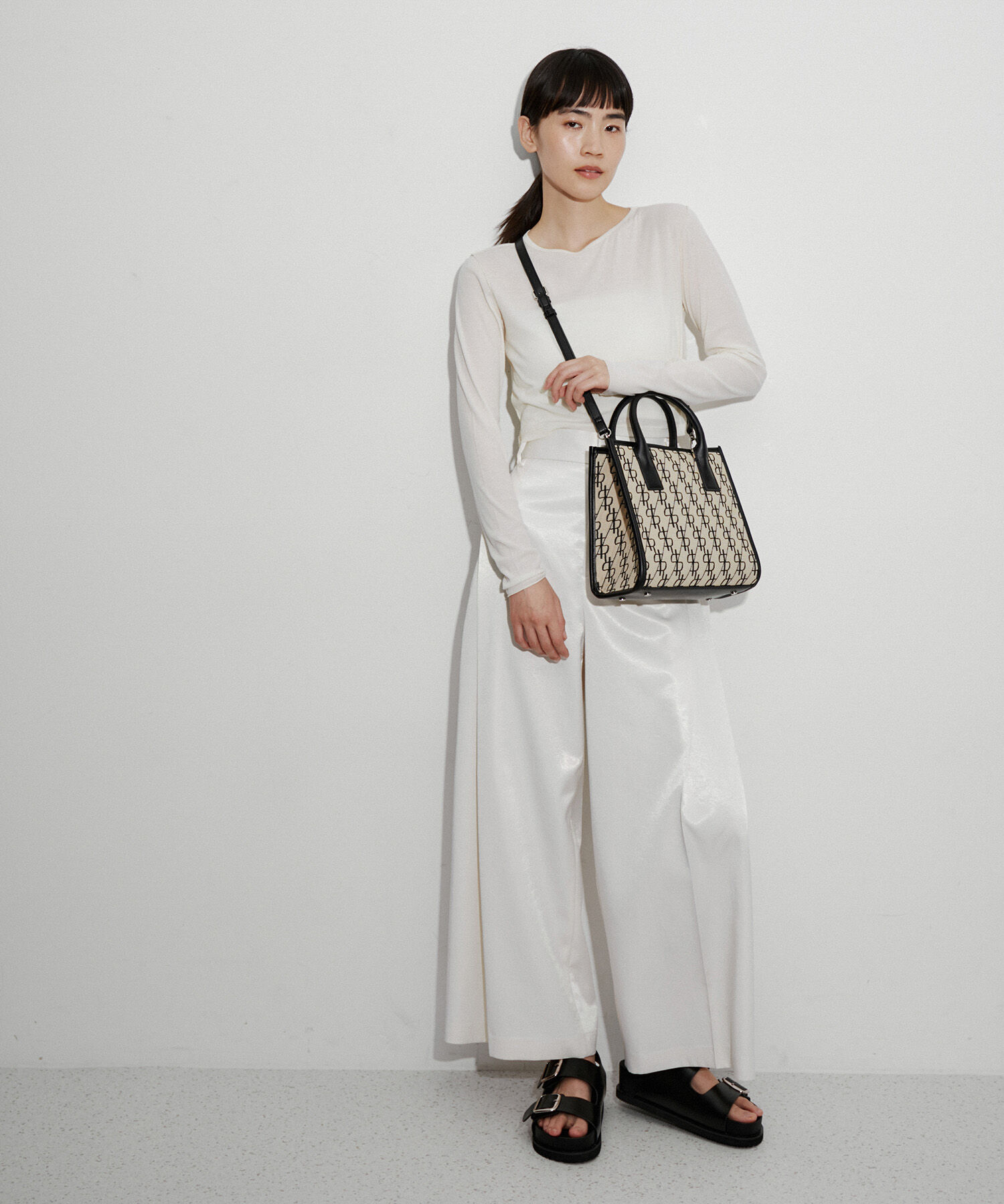 ADAM ET ROPE'「追撚シアーテレコクロップドプルオーバー」|Tシャツ・カットソー|