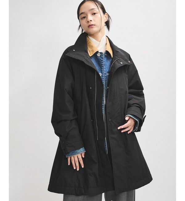 ADAM ET ROPE'「【撥水】スタンドカラーパファーコート」|その他|ブラック(01)