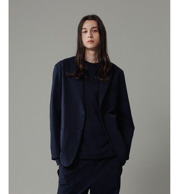 ADAM ET ROPE'「【CORDURA】ボックスシルエット ストレッチ ジャケット / セットアップ対応」|テーラードジャケット|ネイビー(40)