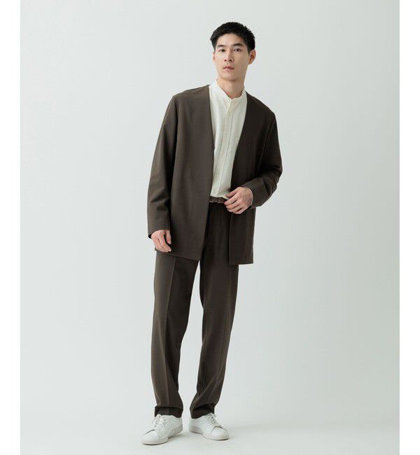 ADAM ET ROPE'「【Chambrer】ノーカラー ジャケット / セットアップ対応」|ノーカラージャケット|