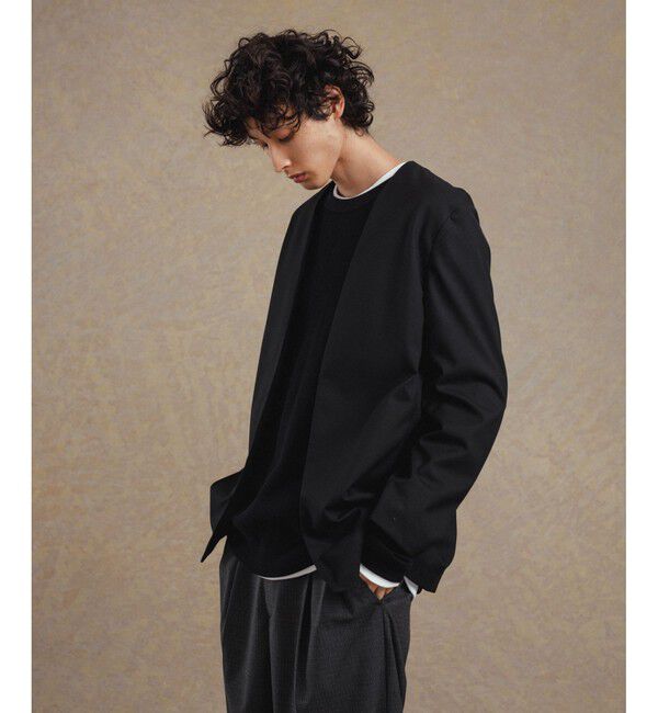 ADAM ET ROPE'「【Chambrer】ノーカラー ジャケット / セットアップ対応」|ノーカラージャケット|