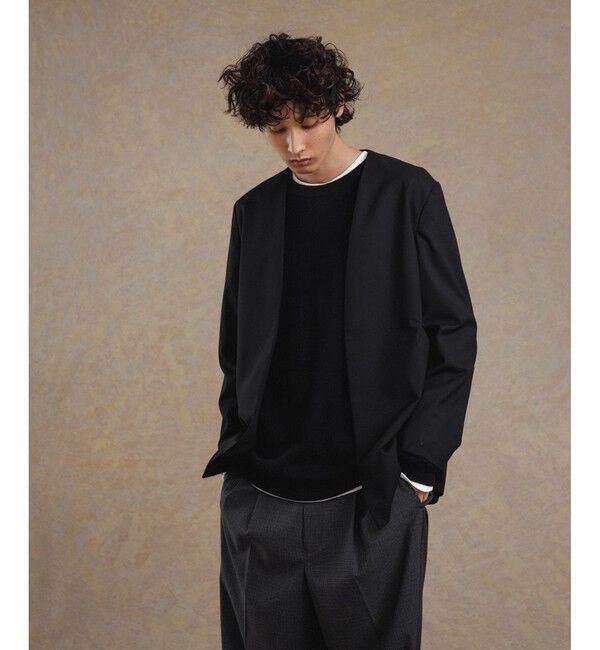 ADAM ET ROPE'「【Chambrer】ノーカラー ジャケット / セットアップ対応」|ノーカラージャケット|