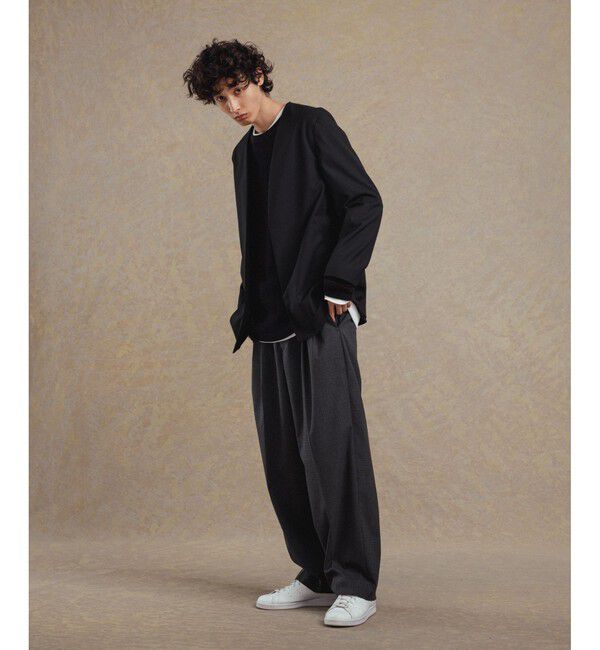 ADAM ET ROPE'「【Chambrer】ノーカラー ジャケット / セットアップ対応」|ノーカラージャケット|