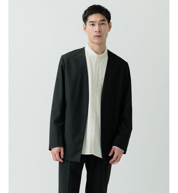 ADAM ET ROPE'「【Chambrer】ノーカラー ジャケット / セットアップ対応」|ノーカラージャケット|