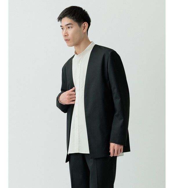 ADAM ET ROPE'「【Chambrer】ノーカラー ジャケット / セットアップ対応」|ノーカラージャケット|